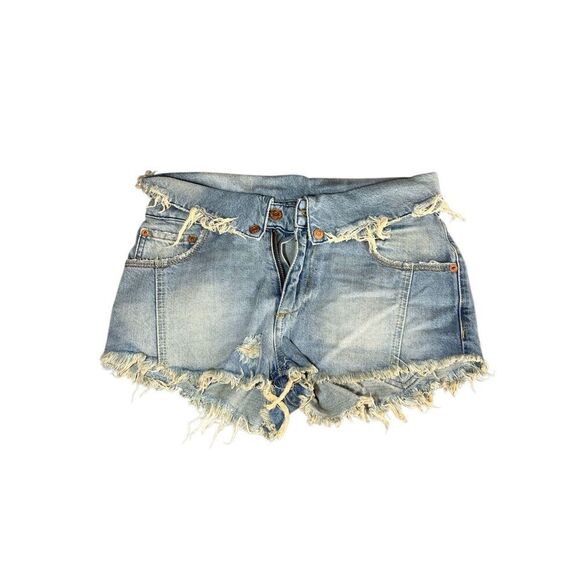 Revolve SER.O.YA Shorts Womens Size 25 Palermo Mason Foldover Distressed Frayed - Picture 4 of 12